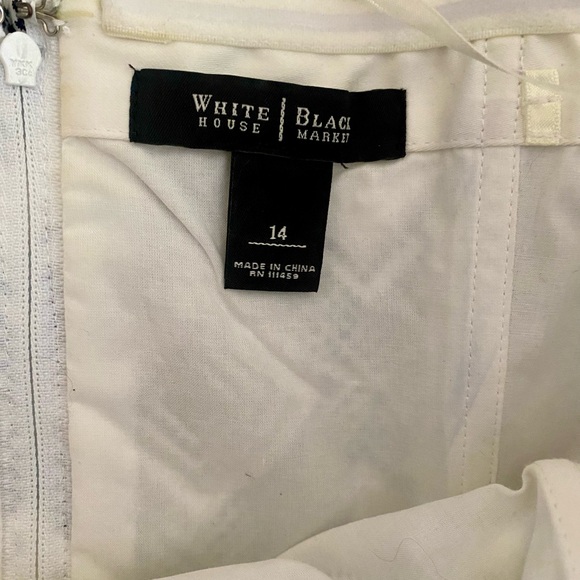 Geometric Patterned Black and White Skirt - Picture 3 of 3